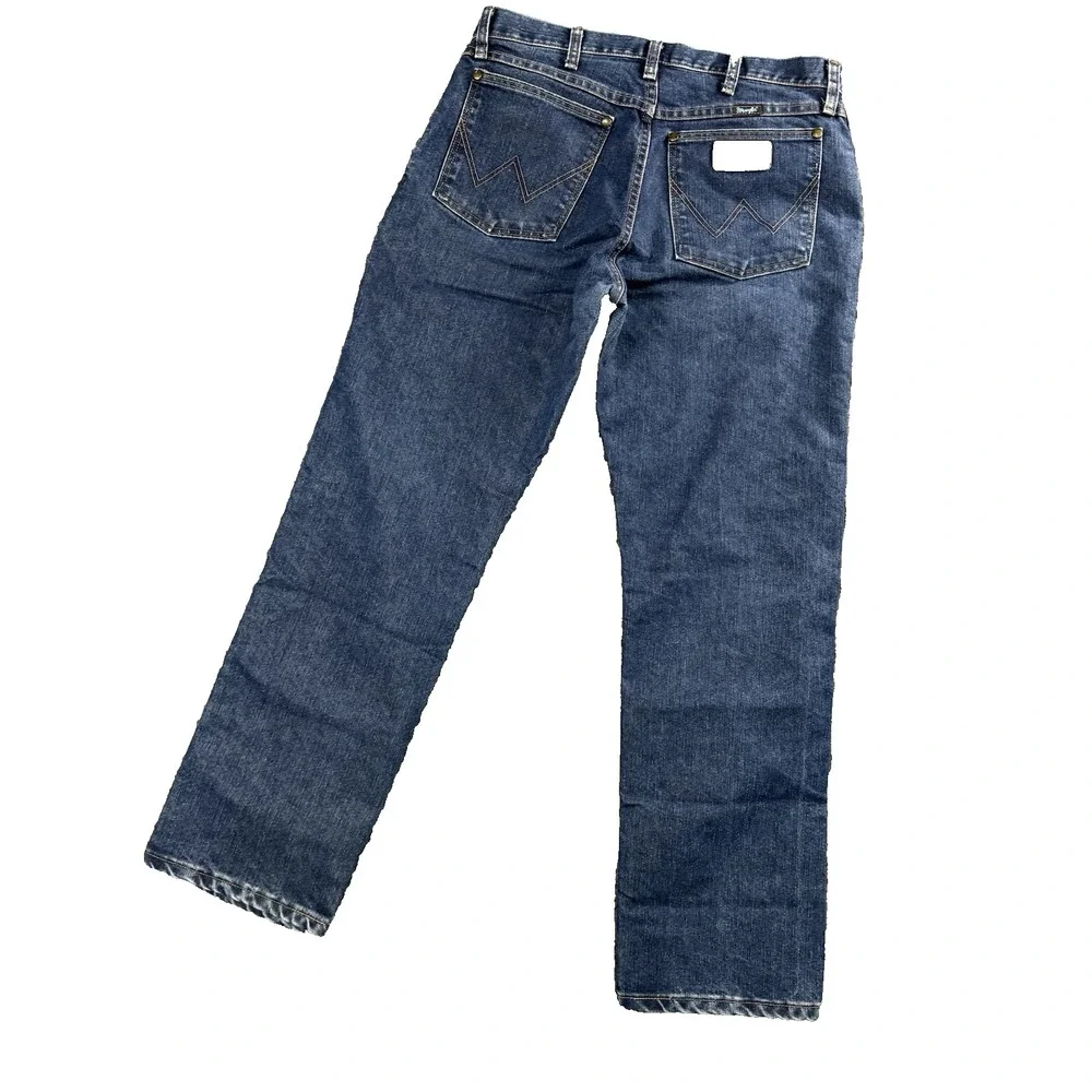Wrangler Cowboy Cut Jeans Mens 33x30 Western Rodeo Denim Straight Blue Classic‎ - Picture 3 of 11